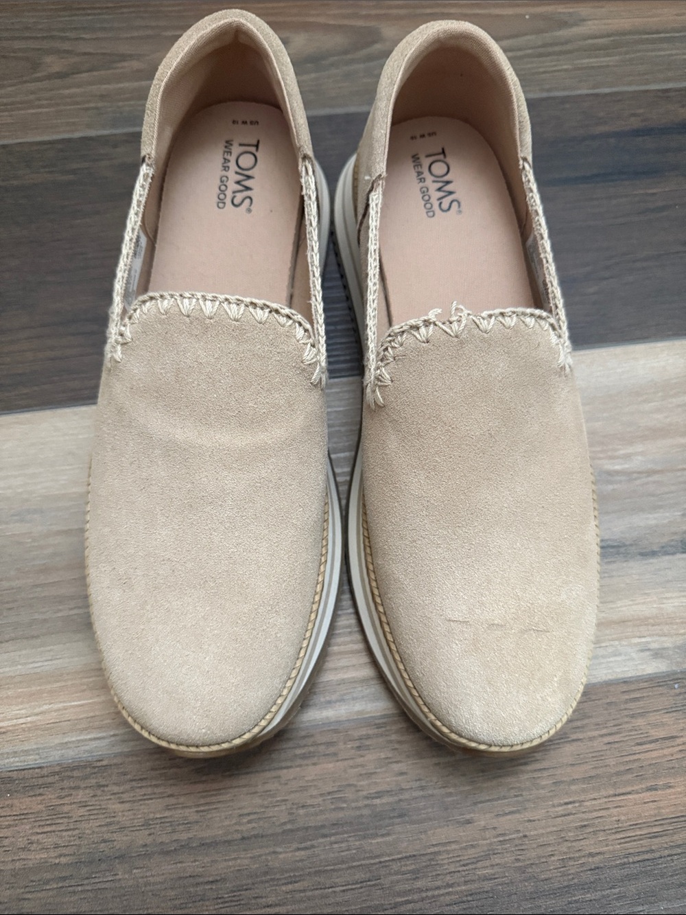Toms Beige Slip-On Moccasin Sneakers